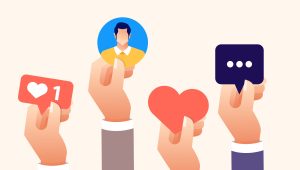Social Media Day Vector Illustration. Connecting people together with cutting-edge technology.